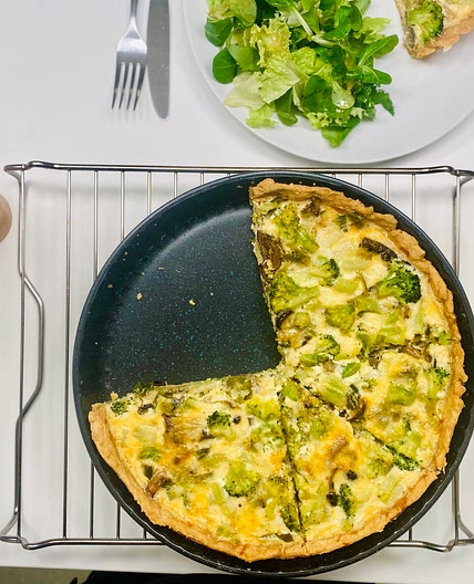 Vegetable and Cheese Quiche