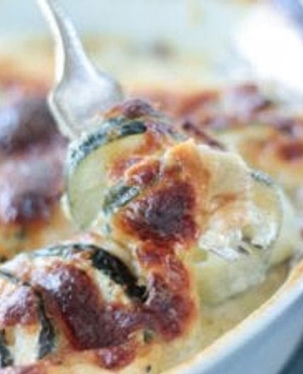 Easy Cheesy Zucchini Gratin - Low Carb & Keto