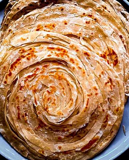 Buttery Flaky Malabar Parotta