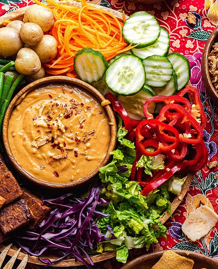 Indonesian gado-gado salad