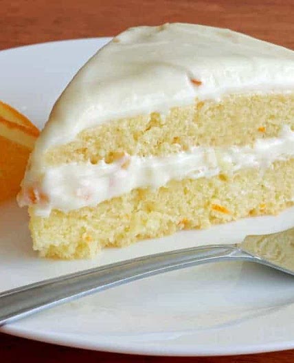 Orange Buttermilk Cake with Orange Cream Cheese Frosting