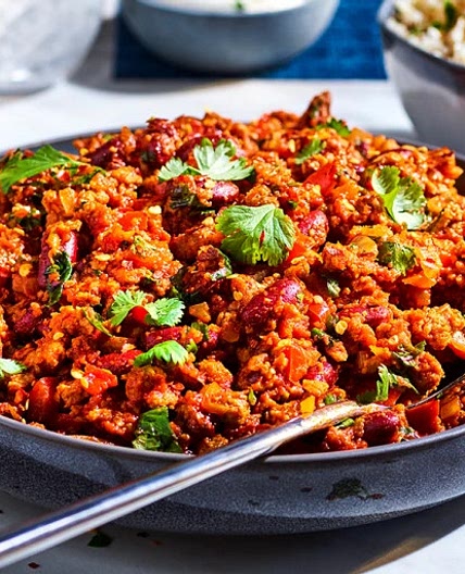 Quorn mince chilli con carne