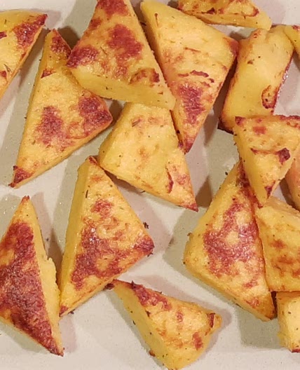 Crispy Polenta Triangles