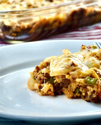 cheesy chorizo and cornbread casserole