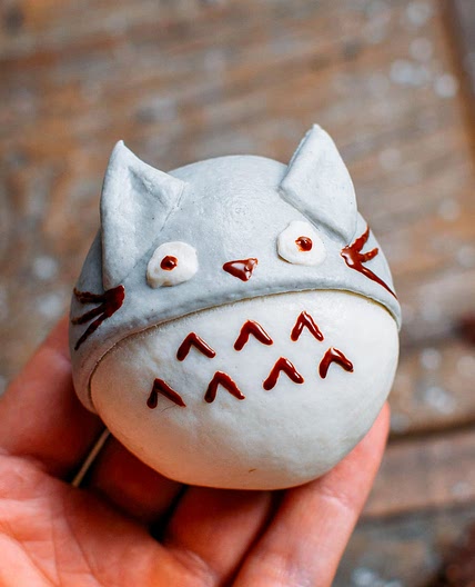 Totoro Steamed Buns (Chocolate Filled!)