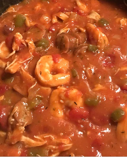 Chicken and shrimp gumbo
