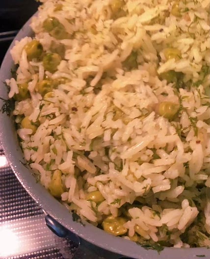 Dill Rice with Peas
