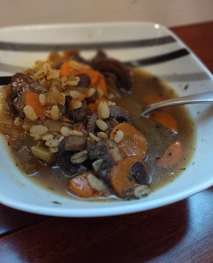 Tweaked: Mushroom and Barley Soup