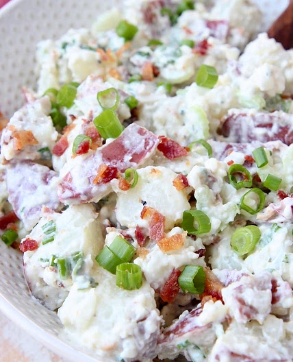 Red, White & Blue Potato Salad 