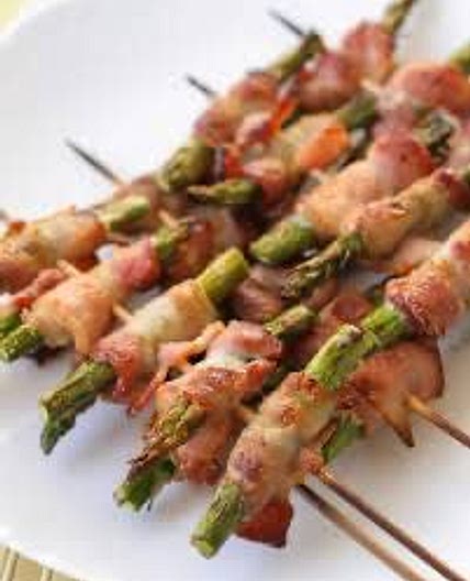 Disneyland Asparagus & Bacon Wrapped Skewers