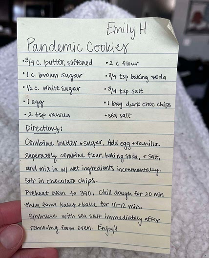 Pandemic cookies