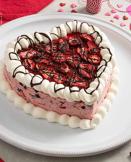 Strawberry Cupid Ice Cream Cake