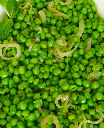 Sautéed Peas with Shallots and Mint