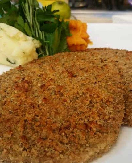Milanesas de soja rellenas con puré por Pablo Martín