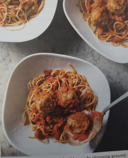 p165 Spaghetti and Turkey Meatballs