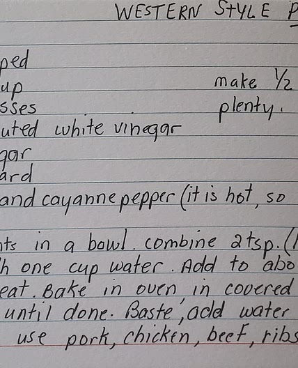 Western style pork