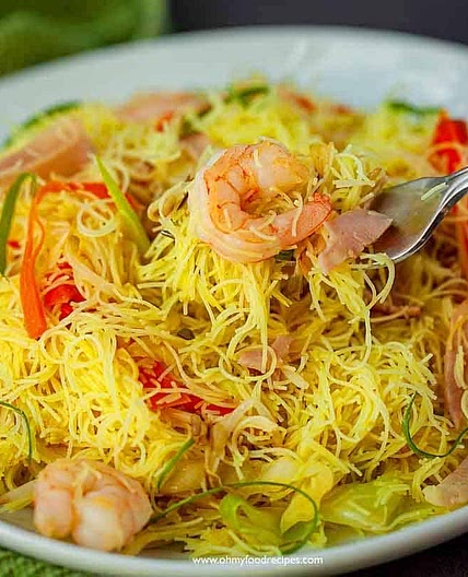 Singapore Noodles with Shrimp