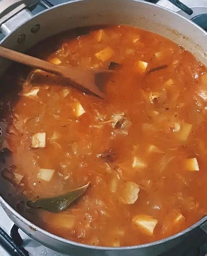 Vegan Sauerkraut Soup "Zelňačka"