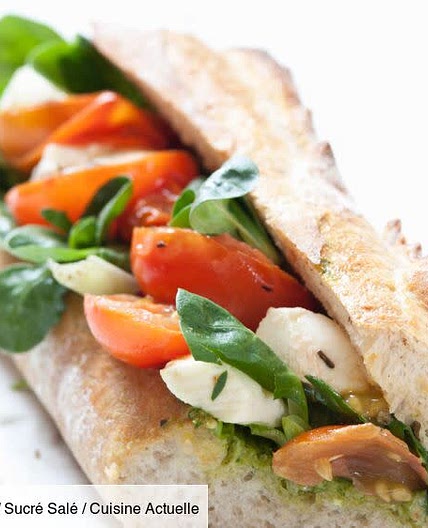 Baguette Moza/tomate