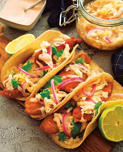 Battered Sweet Potato Tacos
