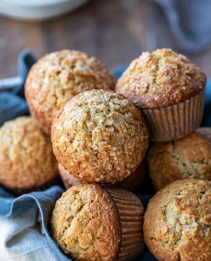 Maple Brown Sugar Oatmeal Muffins