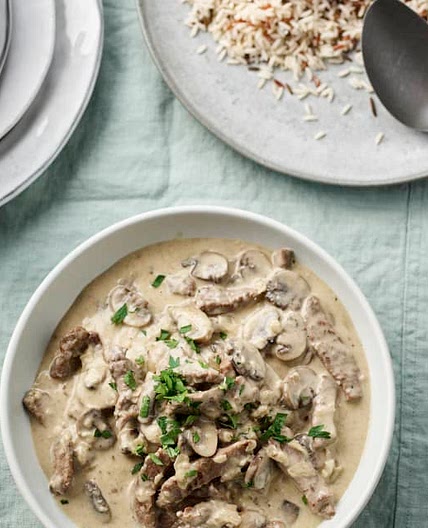 Beef Stroganoff
