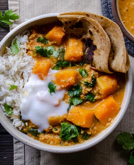 Butternut Squash Red Lentil Curry