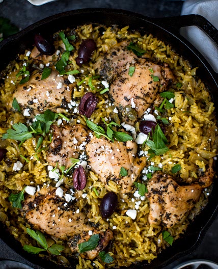 One Pot Mediterranean Chicken and Rice