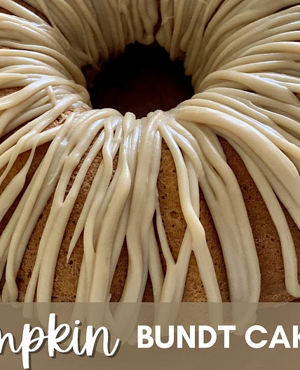 Pumpkin Bundt Cake with Caramel Icing