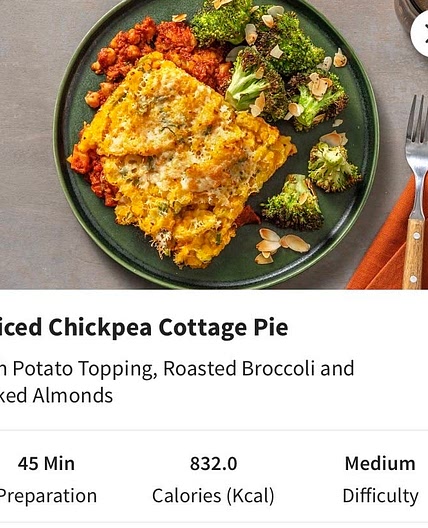 Spiced Chickpea Cottage Pie