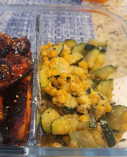 Parmesan Zucchini and Corn
