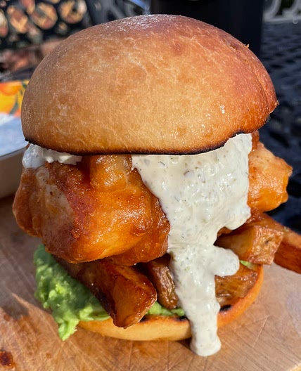 Fish and Chip Burger