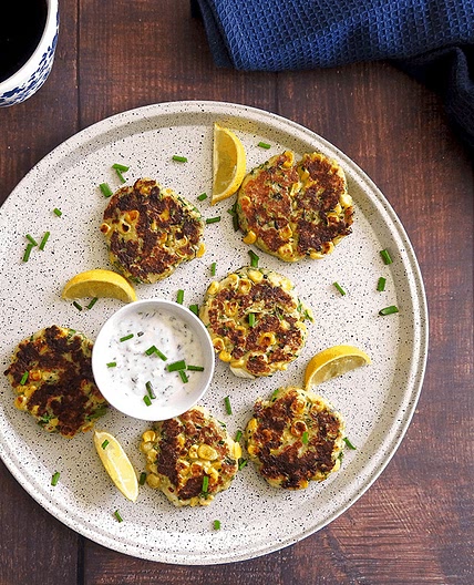 Courgette & Halloumi Fritters