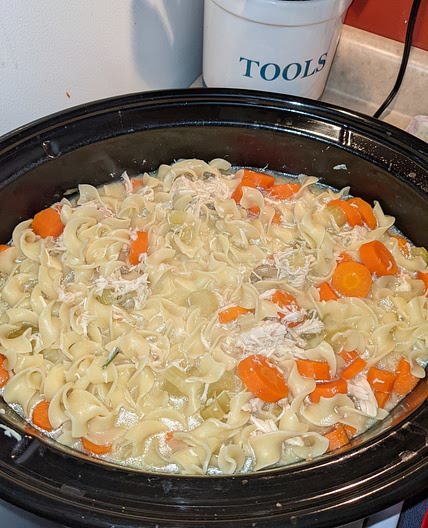 Crockpot chicken noodle soup