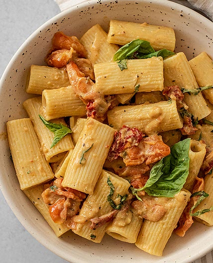 Baked Hummus Pasta