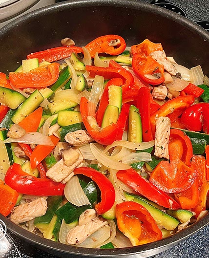 Pork and Zucchini Mixed Vegetable Stir-fry