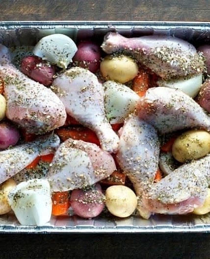 Herb-Roasted Chicken and Vegetables 