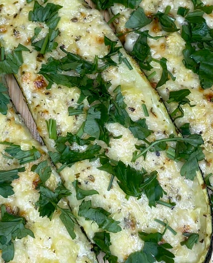 Twice baked zucchini 
