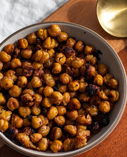 Crispy Roasted Salt and Vinegar Chickpeas