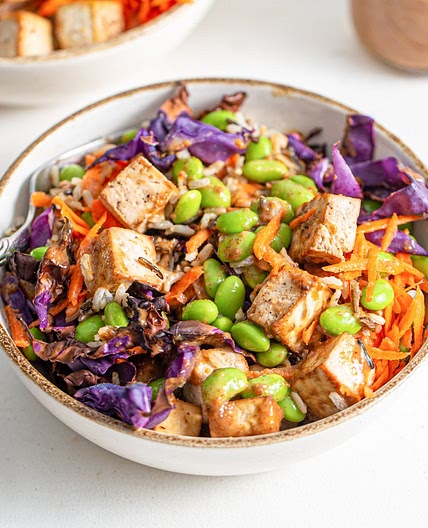 Tofu Edamame Buddha Bowls