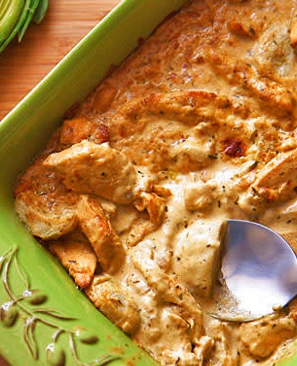 Poulet aux artichauts 