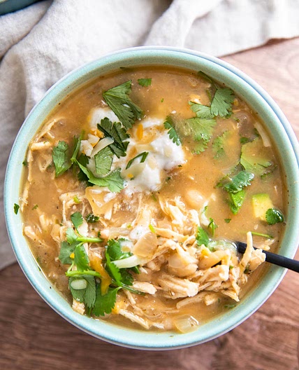 Salsa Verde Crockpot Chicken Soup