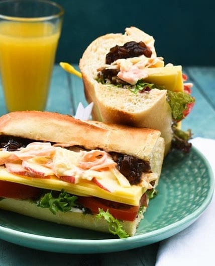 Vegan Cheese Ploughman's Sandwich