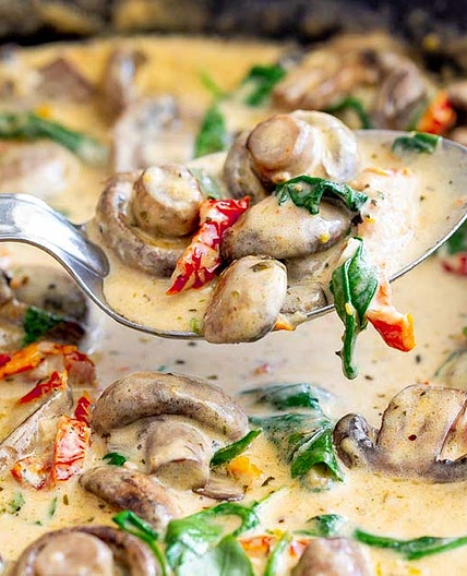 Creamy Tuscan Mushrooms Recipe