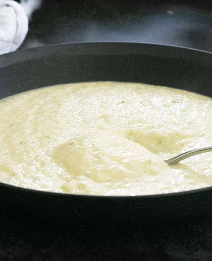 Herby cauliflower cheese soup