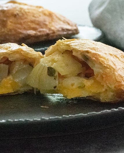 Root vegetable and cheese pasties