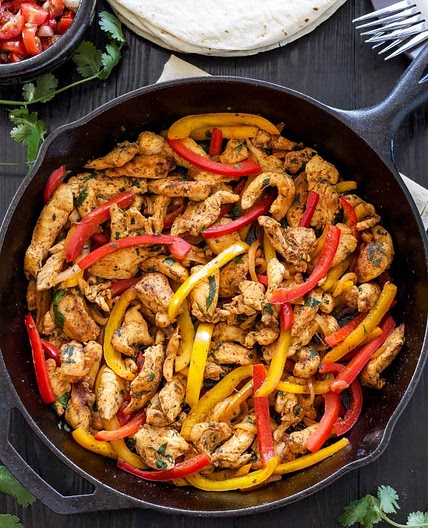 Chicken fajitas