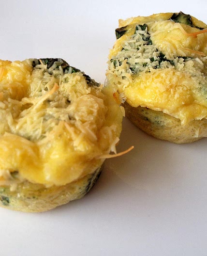 Receita de Muffin de ovo, queijo e couve