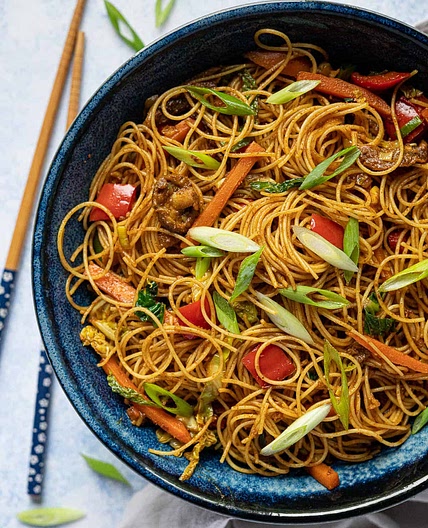 Curry Noodles (Vegan) - Healthier