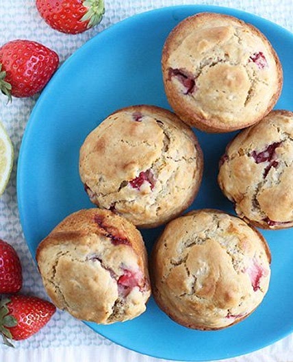 Healthy Strawberry Muffins